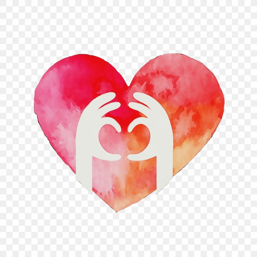 Valentine's Day, PNG, 1024x1024px, Watercolor, Heart, Love, Paint, Pink Download Free