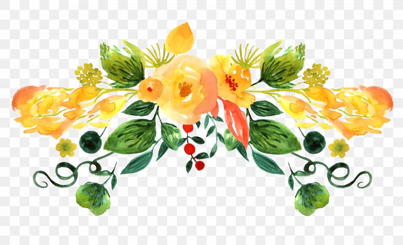 Floral Design Dibujo: Flores Watercolor Painting Drawing, PNG, 3600x2192px, Floral Design, Cut Flowers, Dibujo Flores, Drawing, Editing Download Free