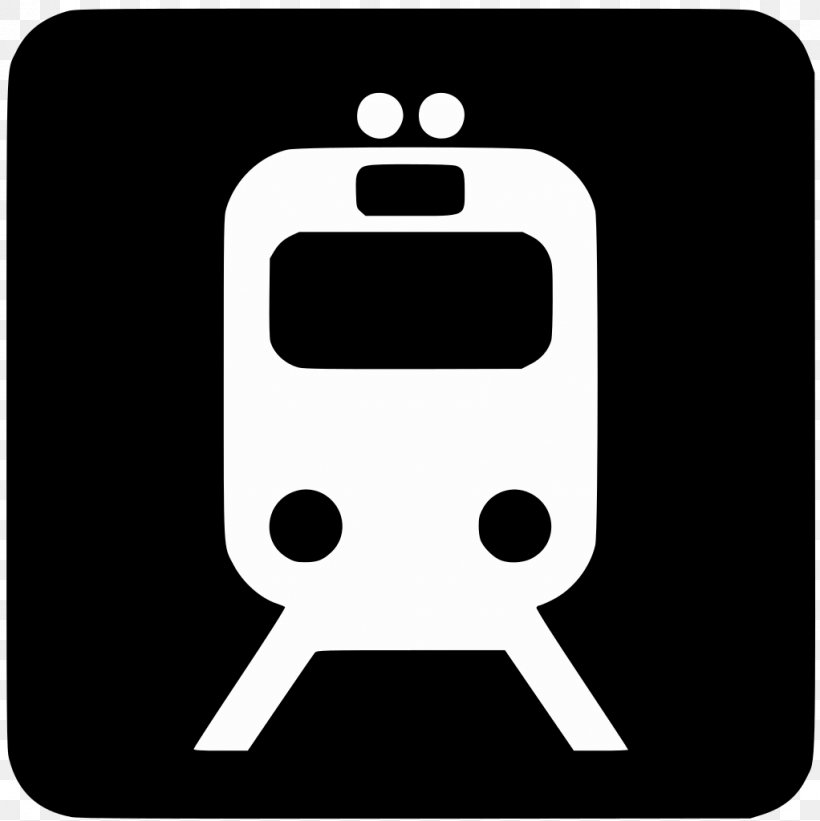 Rail Transport Train Station Commuter Station Vector Graphics, PNG, 1022x1024px, Rail Transport, Area, Bahnhofsschild, Black, Black And White Download Free