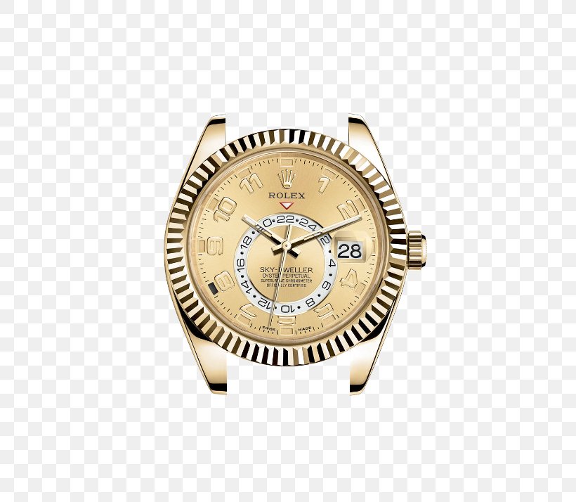Rolex Sky-Dweller Watch Gold Jewellery, PNG, 580x714px, Rolex Skydweller, Automatic Watch, Bracelet, Brand, Brass Download Free