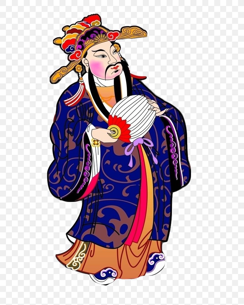 Caishen Chinese New Year Four Heavenly Kings, PNG, 744x1024px, Caishen, Art, Chinese New Year, Clothing, Costume Download Free
