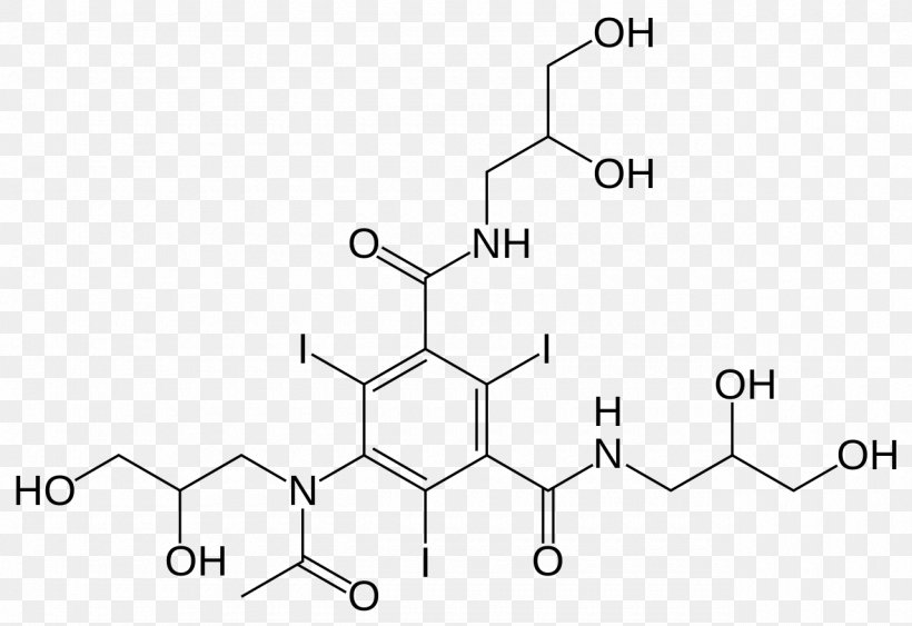 Iohexol Radiocontrast Agent Pharmaceutical Drug Iodixanol, PNG, 1280x879px, Contrast Agent, Angiography, Area, Auto Part, Black And White Download Free