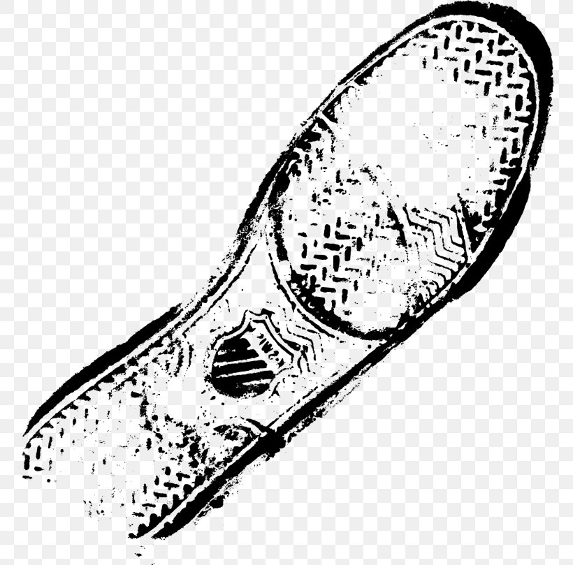 Footprint Shoe Clip Art, PNG, 768x809px, Footprint, Area, Artwork, Black And White, Footwear Download Free