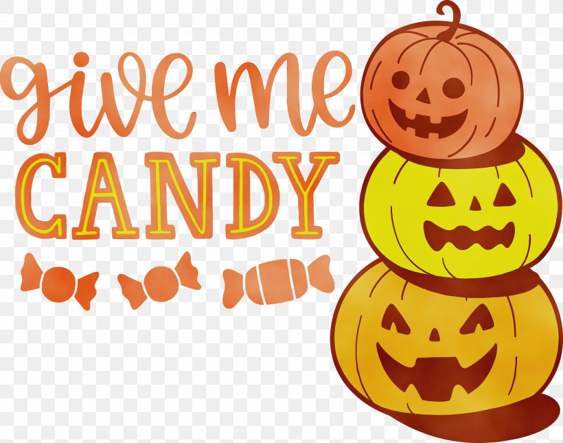 Halloween Card, PNG, 3000x2360px, Give Me Candy, Carving, Fruit, Halloween, Halloween Card Download Free
