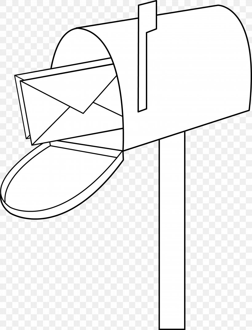 Letter Box Post Box Clip Art, PNG, 6317x8258px, Letter Box, Area, Black And White, Coloring Book, Drawing Download Free