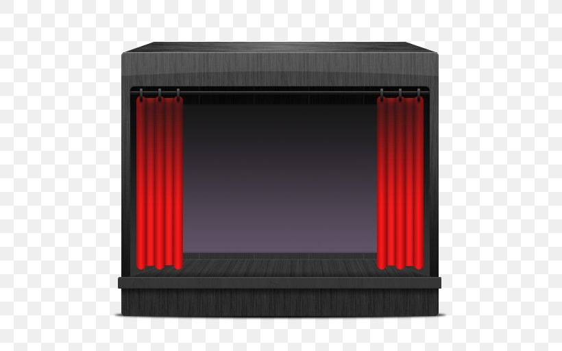 Cinema Theater Drapes And Stage Curtains Spotlight, PNG, 512x512px, Cinema, Clapperboard, Curtain, Rectangle, Red Download Free