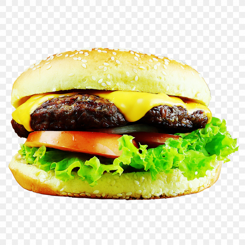 Hamburger, PNG, 1600x1600px, Cheeseburger, Bacon Sandwich, Breakfast, Breakfast Sandwich, Cheese Download Free