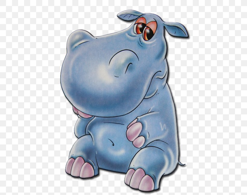 Hippopotamus Cartoon, PNG, 449x648px, Hippopotamus, Animation, Blue, Carnivoran, Cartoon Download Free