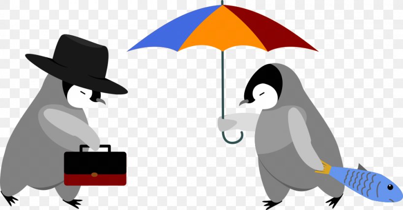 Umbrella Cartoon, PNG, 1000x523px, Penguin, Animal, Animation, Beak, Bird Download Free