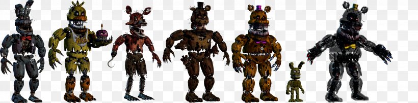 Five Nights at Freddy's 4 FNaF World Five Nights at Freddy's 2  Animatronics, Nightmare Foxy, food, carnivoran, rendering png