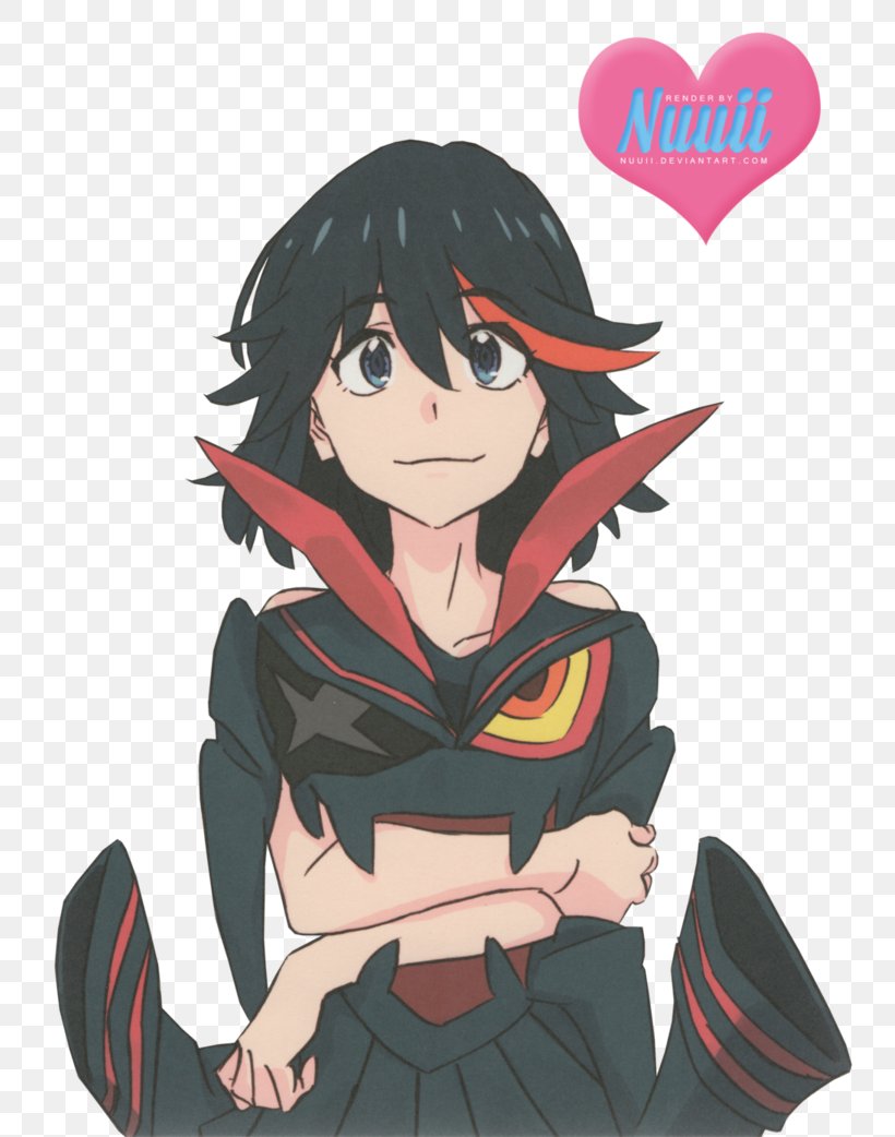 Ryuko Matoi Senketsu Mako Mankanshoku Satsuki Kiryuin Uzu Sanageyama, PNG, 767x1042px, Watercolor, Cartoon, Flower, Frame, Heart Download Free