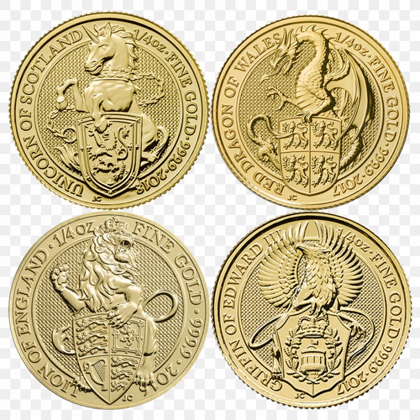 Gold Coin The Queen's Beasts Gold Coin Unicorn, PNG, 900x900px, Coin, Brass, Bullion, Bullion Coin, Canadian Gold Maple Leaf Download Free