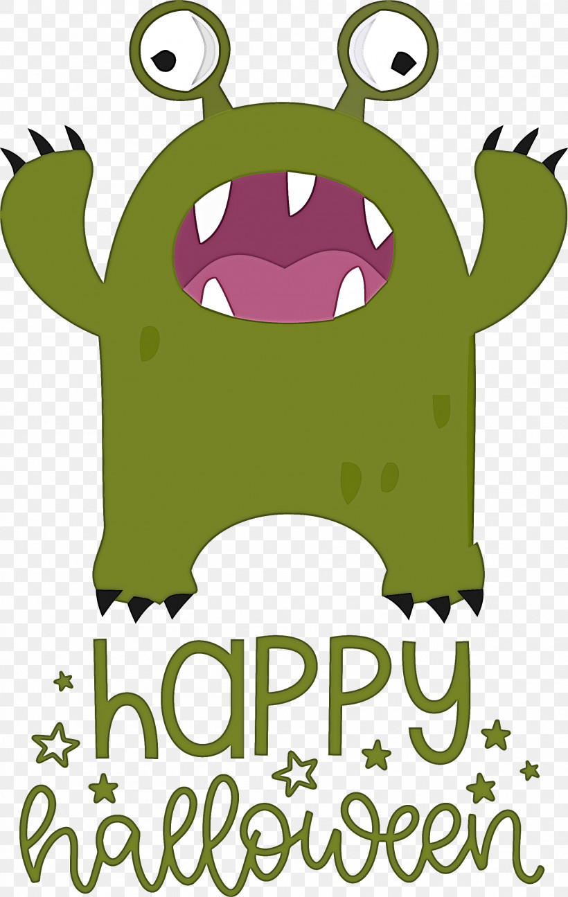 Happy Halloween, PNG, 1899x3000px, Happy Halloween, Amphibians, Cartoon, Frogs, Leaf Download Free