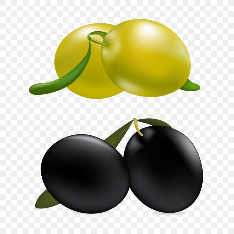 Olive Euclidean Vector Illustration, PNG, 1000x1000px, Olive, Banco De Imagens, Food, Fruit, Oil Download Free