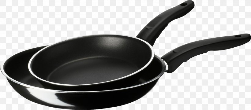 Frying Pan Cookware And Bakeware Non-stick Surface Cooking, PNG, 1916x842px, Frying Pan, Black And White, Bread, Cooking, Cookware Download Free