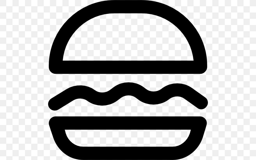 Hamburger Junk Food Fast Food Veggie Burger, PNG, 512x512px, Hamburger, Barbecue, Black And White, Fast Food, Food Download Free