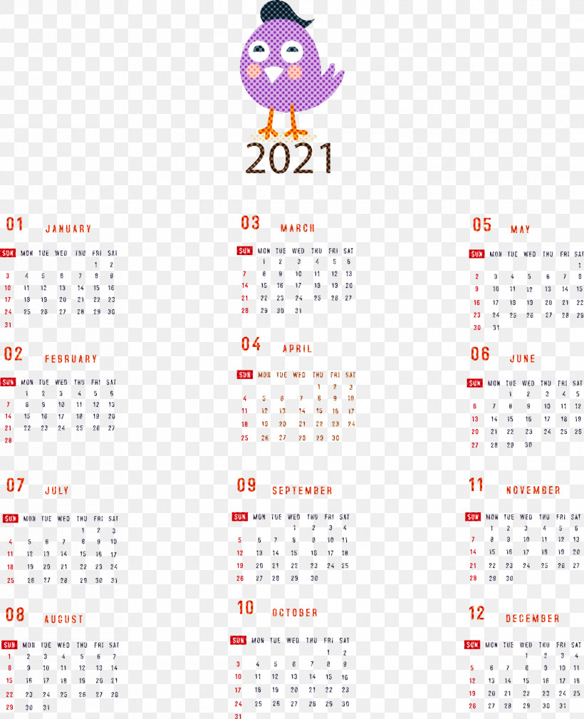 Printable 2021 Yearly Calendar 2021 Yearly Calendar, PNG, 2435x2999px, 2021 Yearly Calendar, Calendar System, Meter Download Free