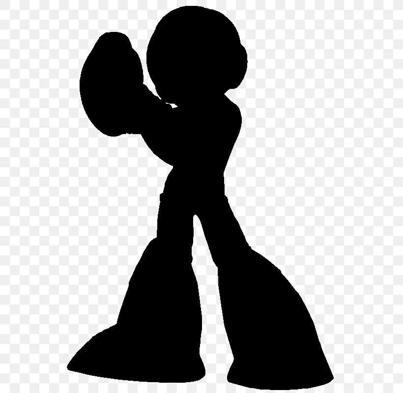 Mega Man Silhouette Super Smash Bros. Character Video Game, PNG, 610x800px, Mega Man, Arm, Black And White, Character, Hand Download Free