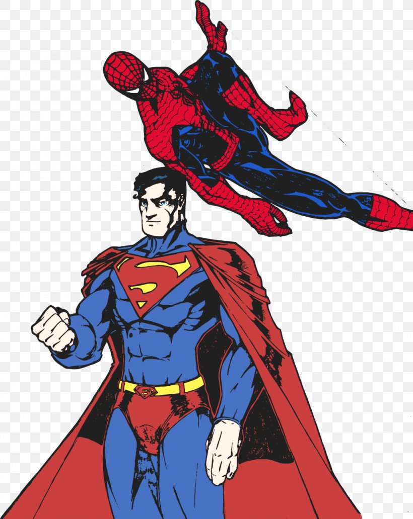 Superman Vs. The Amazing Spider-Man Superman Vs. The Amazing Spider-Man Hulk Superhero, PNG, 1024x1289px, Superman, Cartoon, Comic Book, Comics, Dc Vs Marvel Download Free
