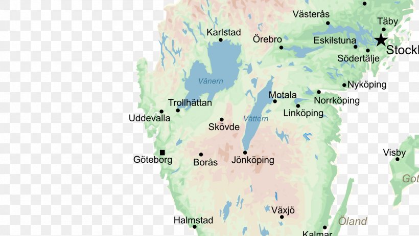 Map Götaland Topography Vänern Skövde, PNG, 1920x1080px, Map, Area, Christmas, Christmas Eve, Ecoregion Download Free