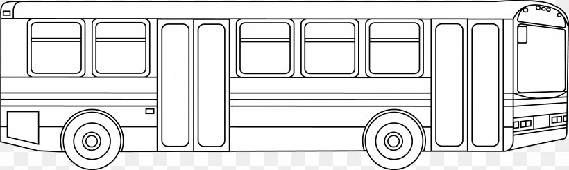 Transit Bus Coloring Book School Bus Page, PNG, 9320x2807px, Bus, Area, Automotive Design, Black And White, Book Download Free
