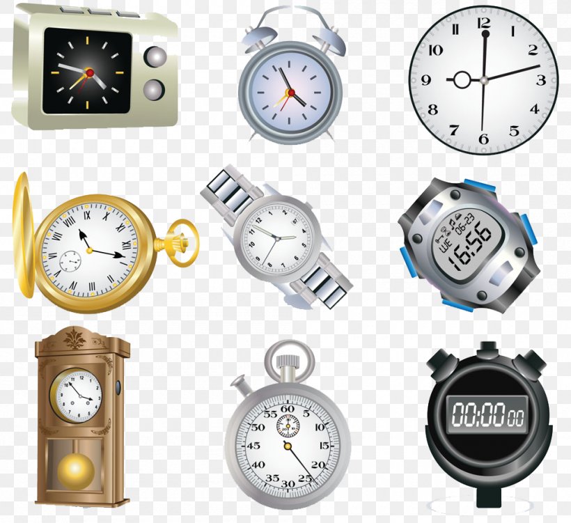 Clock Watch Euclidean Vector Clip Art, PNG, 1000x917px, Clock, Alarm Clock, Brand, Clock Face, Digital Clock Download Free
