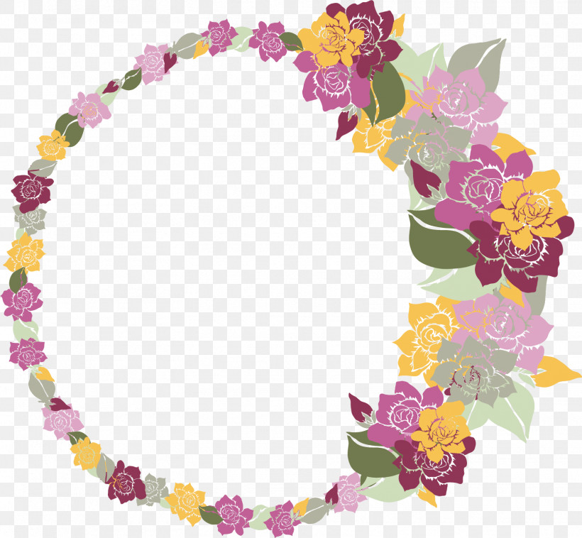 Flower Circle Frame Floral Circle Frame, PNG, 1619x1497px, Flower Circle Frame, Floral Circle Frame, Flower, Lei, Plant Download Free