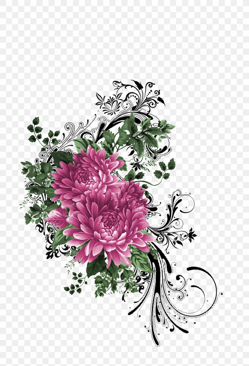 Flower Pattern, PNG, 2589x3808px, Flower, Chrysanths, Cut Flowers, Dahlia, Decoupage Download Free
