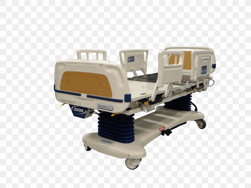 Hospital Bed Bedside Tables Stryker Corporation Medical Equipment, PNG, 4896x3672px, Hospital Bed, Adjustable Bed, Bed, Bed Frame, Bed Size Download Free