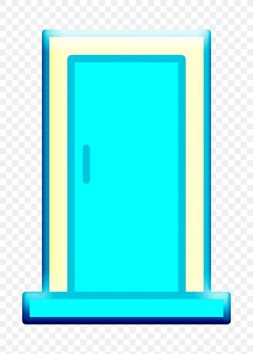 Interiors Icon Door Icon, PNG, 812x1148px, Interiors Icon, Door Icon, Rectangle, Turquoise Download Free