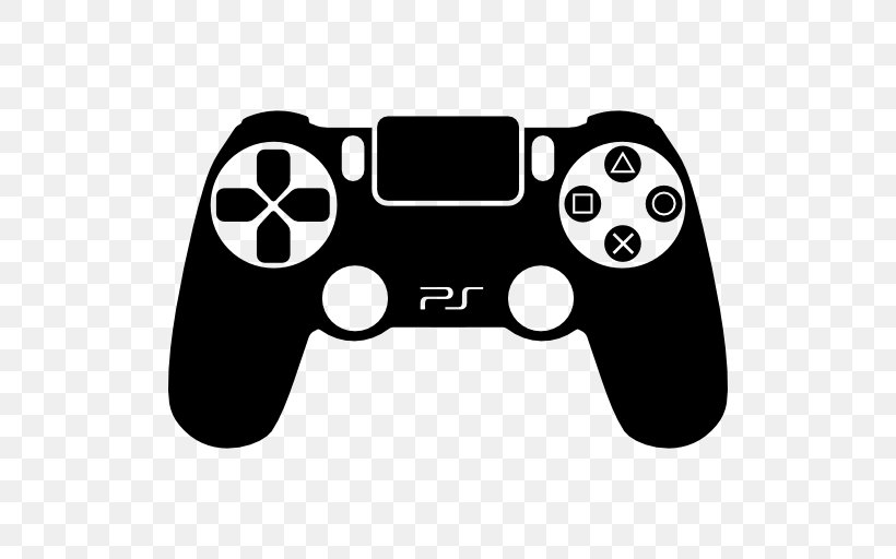 PlayStation 4 PlayStation 3 Joystick Game Controllers, PNG, 512x512px, Playstation 4, All Xbox Accessory, Black, Black And White, Dualshock Download Free