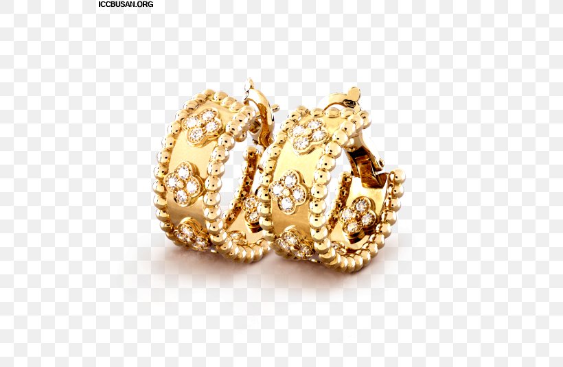 Earring Van Cleef & Arpels Colored Gold Jewellery, PNG, 535x535px, Earring, Body Jewelry, Bracelet, Cartier, Charm Bracelet Download Free