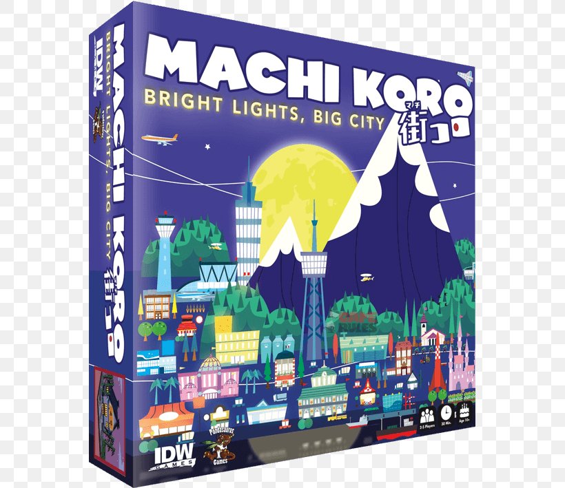 IDW Machi Koro: Bright Lights, Big City Board Game IDW Machi Koro: Millionaire's Row, PNG, 709x709px, Machi Koro, Advertising, Board Game, Boardgamegeek, Card Game Download Free