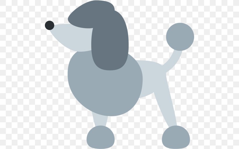 Miniature Poodle Emoji Puppy Pug, PNG, 512x512px, Poodle, Black And White, Breed, Carnivoran, Dog Download Free