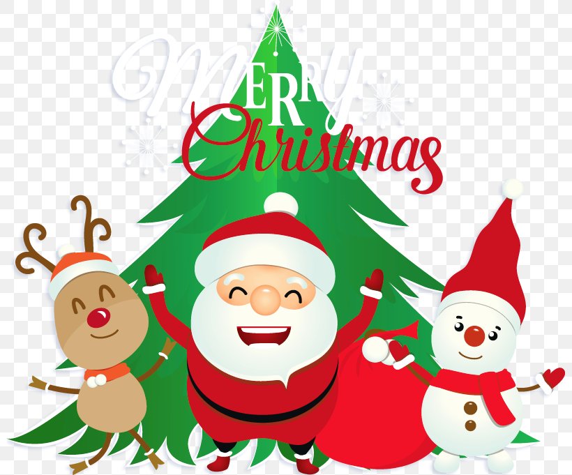 Santa Claus Reindeer Christmas Day Vector Graphics Image, PNG, 800x681px, Santa Claus, Cartoon, Christmas, Christmas Card, Christmas Day Download Free