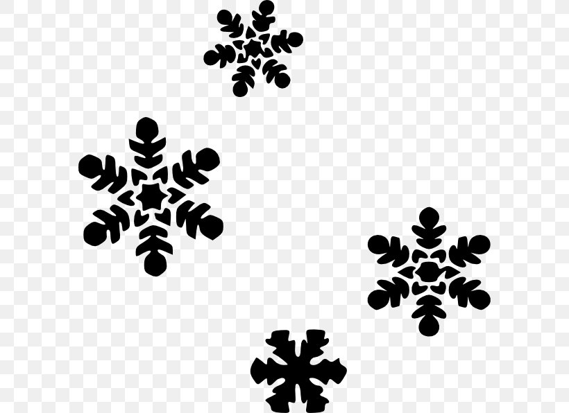 Snowflake Black And White Clip Art, PNG, 594x596px, Snowflake, Black, Black And White, Cloud, Cross Download Free