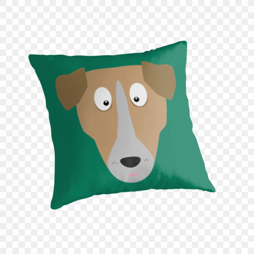 Throw Pillows Dog Textile Cushion Teal, PNG, 875x875px, Throw Pillows, Animal, Brown, Canidae, Cartoon Download Free