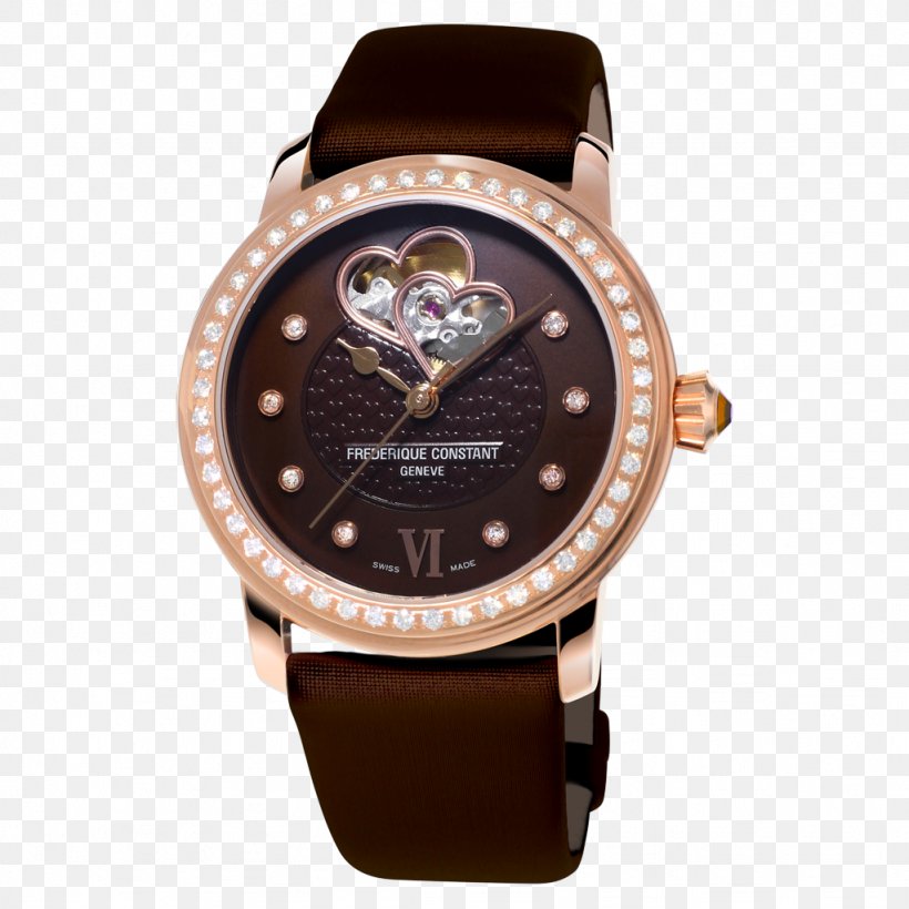 Frédérique Constant Automatic Watch Jewellery FC-285S5B6, PNG, 1024x1024px, Frederique Constant, Automatic Watch, Bezel, Brand, Brown Download Free