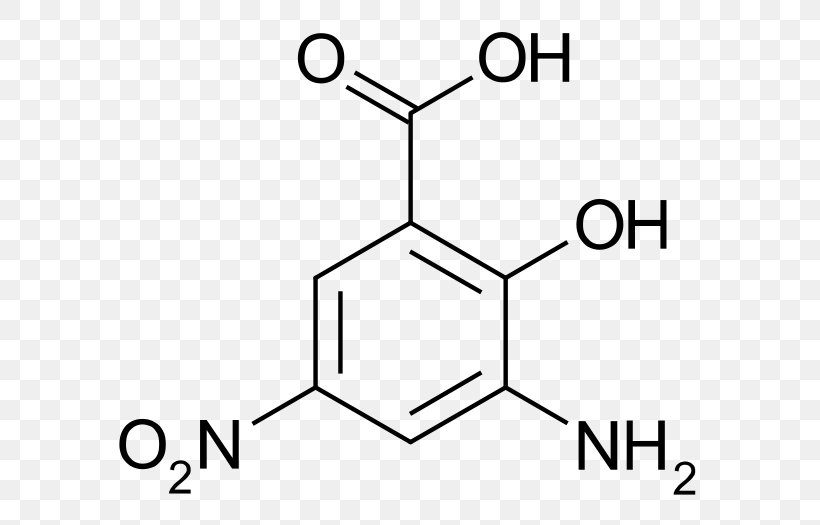 3-Amino-5-nitrosalicylic Acid Chemical Compound, PNG, 625x525px, 35dinitrosalicylic Acid, Salicylic Acid, Acid, Amino Acid, Area Download Free