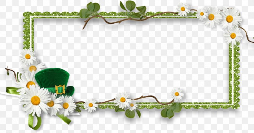 Saint Patrick's Day Picture Frames Scrapbooking Clip Art, PNG, 1200x630px, Picture Frames, Border, Branch, Decorative Arts, Digital Scrapbooking Download Free