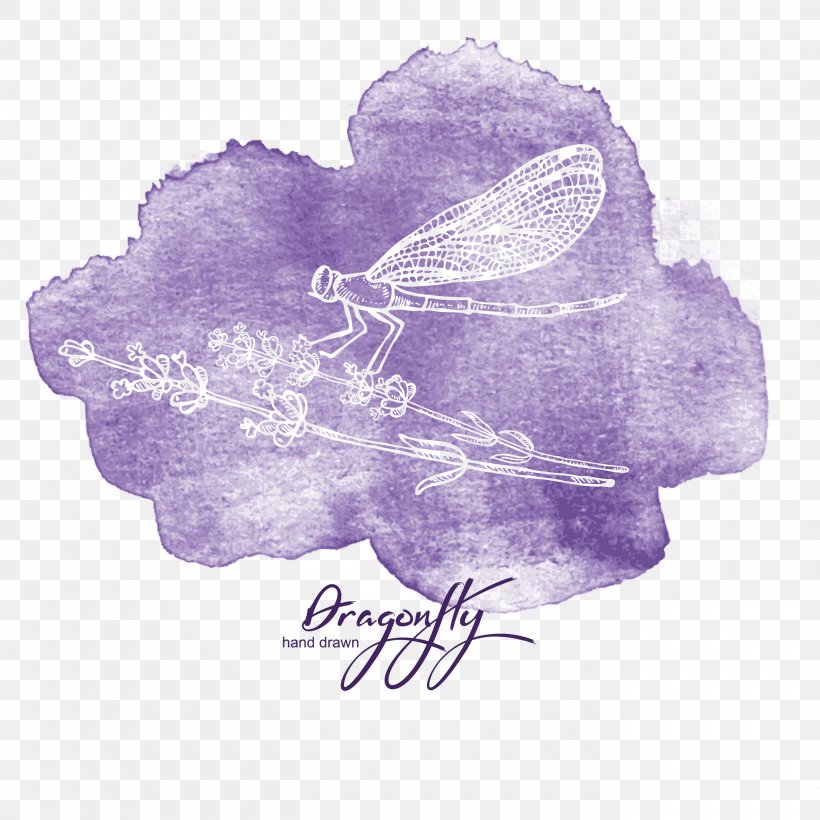 Creative Watercolor Watercolor Painting, PNG, 2800x2800px, Creative Watercolor, Designer, Dragonfly, Flower, Insect Download Free