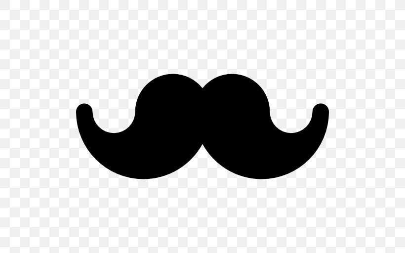 Moustache Hair Beard Clip Art, PNG, 512x512px, Moustache, Beard, Black, Black And White, Hair Download Free