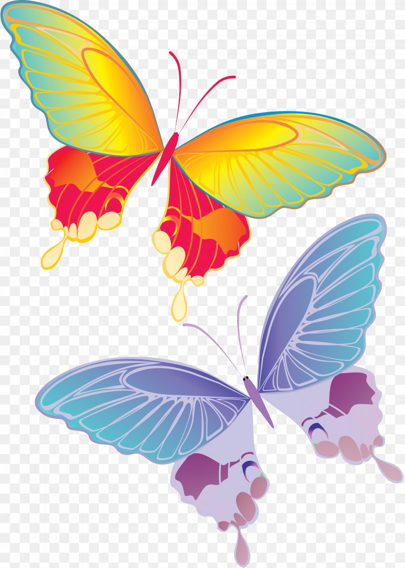 Butterfly Clip Art, PNG, 4603x6464px, Butterfly, Animal, Arthropod, Brush Footed Butterfly, Color Download Free