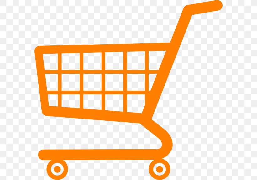 Shopping Cart Grocery Store Clip Art, PNG, 600x574px, Shopping Cart, Area, Cart, Grocery Store, Orange Download Free