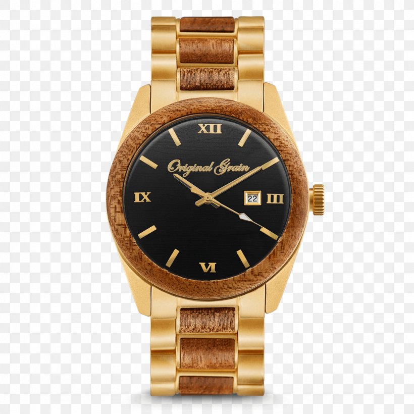 Skeleton Watch Mahogany Gold Plating Wood, PNG, 1024x1024px, Watch, Analog Watch, Brand, Brown, Chronograph Download Free