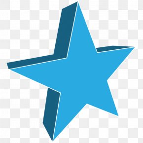 Blue Star - Three-dimensional Space Clip Art PNG