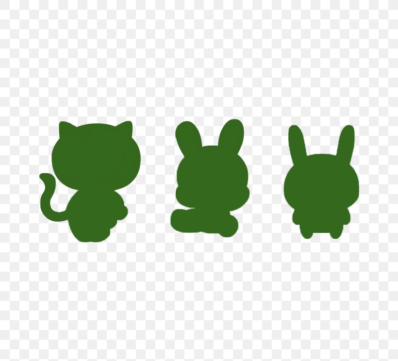 Cat European Rabbit Green Silhouette, PNG, 1024x930px, Cat, European Rabbit, Fruit, Grass, Green Download Free