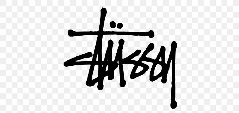 Printed T-shirt Streetwear Stüssy Clothing, PNG, 1416x669px, Tshirt, Black And White, Brand, Calligraphy, Clothing Download Free