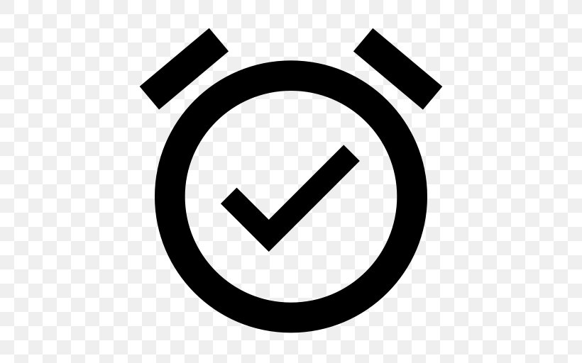 Alarm Clocks Material Design Icon Design, PNG, 512x512px, Alarm Clocks, Area, Black And White, Brand, Clock Download Free