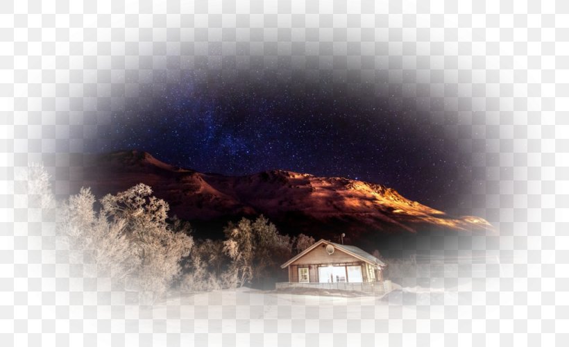 Desktop Wallpaper Winter Desktop Metaphor Night Sky, PNG, 800x500px, Winter, Desktop Metaphor, Lighting, Mountain, Night Download Free